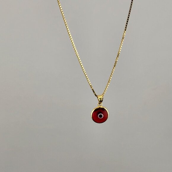 Sterling Silver 925 Evil Eye Pendant – Red Charm Necklace for Protection - Picture 10 of 10